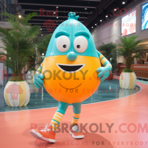 Turquoise Grapefruit mascot...
