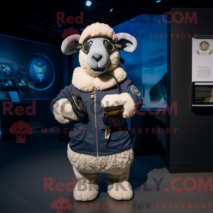 Navy Merino Sau maskot...