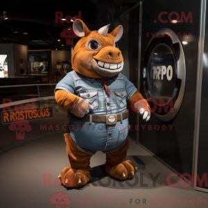 Rust Næsehorn maskot...