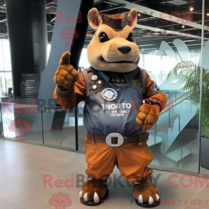 Rust Næsehorn maskot...