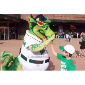 Grote groene draak mascotte - Redbrokoly.com