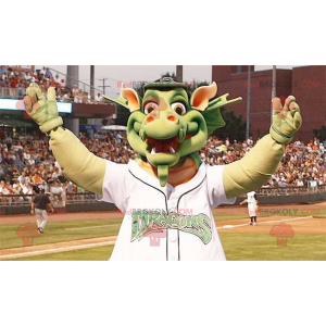 Big green dragon mascot - Redbrokoly.com