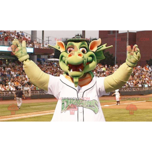 Grote groene draak mascotte - Redbrokoly.com