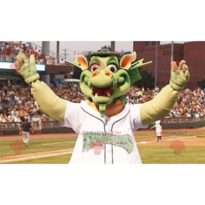Grote groene draak mascotte - Redbrokoly.com