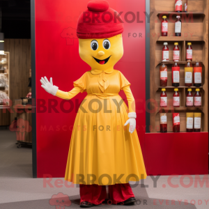 Maskottchenkostüm Rote...