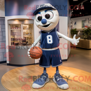 Navy Basketball Ball maskot...