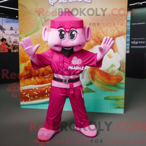 Disfraz de mascota Magenta...