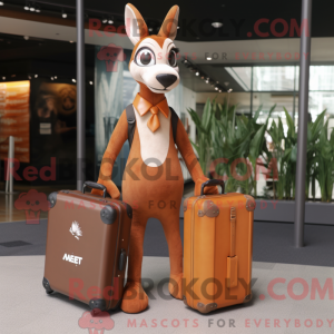 Rust Gazelle maskot kostume...
