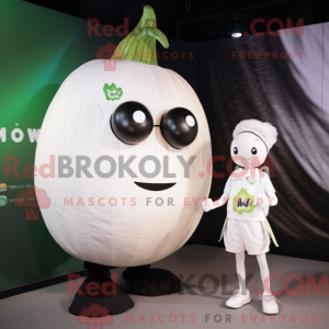 White Turnip mascot costume...