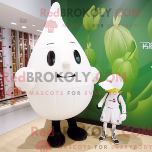 White Turnip mascot costume...