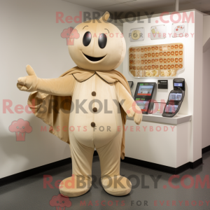Tan Pepper maskot kostume...