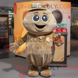 Tan Pepper maskot kostume...