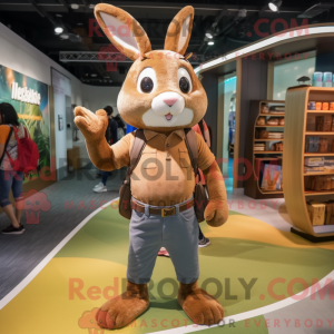 Brun kanin maskot kostume...