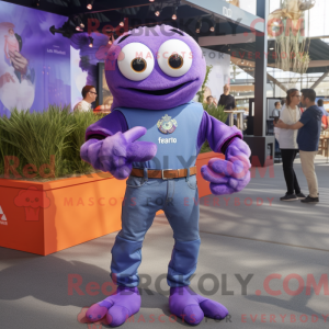 Postava maskota Purple Crab...