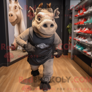 Black Rhinoceros maskot...