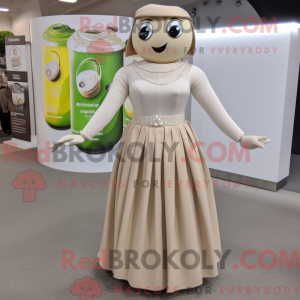 Beige frisdrankblikje...