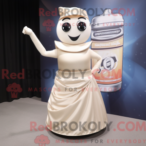 Beige Soda Can mascot...