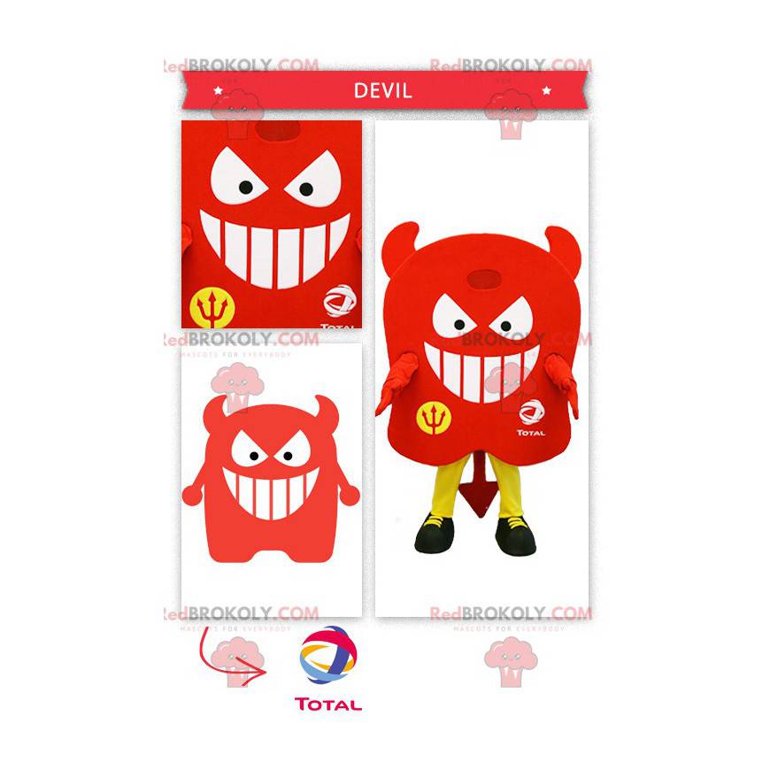 Mascotte de diable tout rouge - Redbrokoly.com