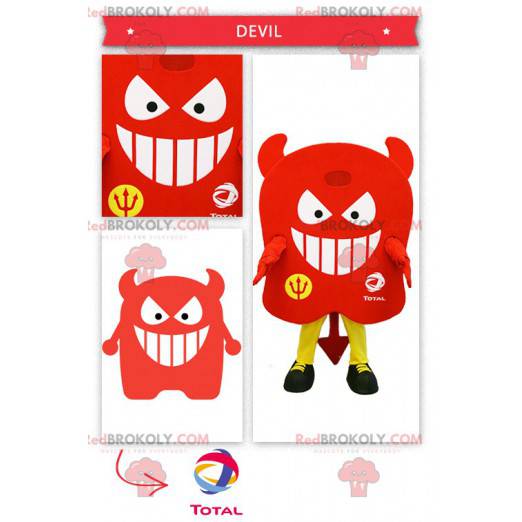 Mascotte de diable tout rouge - Redbrokoly.com