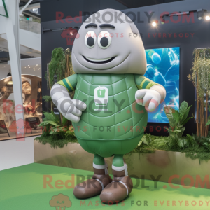 Sølv grønne bønner maskot...