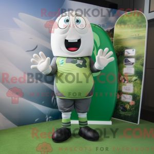 Sølv grønne bønner maskot...
