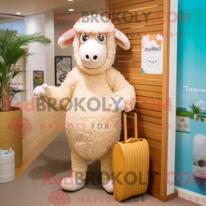 Personaggio mascotte pecora...