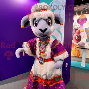Ram maskot kostyme karaktär...