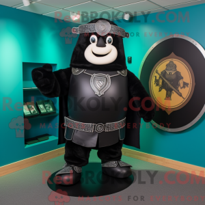 Black Celtic Shield mascot...