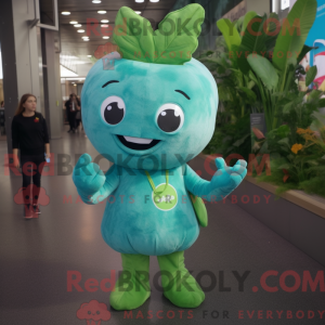 Cyan Spinat Maskottchen...