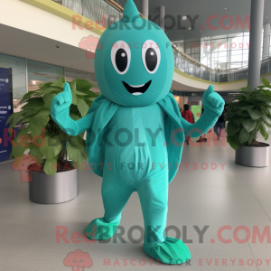 Cyan Spinat Maskottchen...