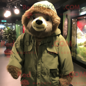 Postava maskota Olive Giant...