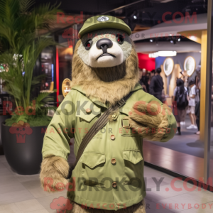 Postava maskota Olive Giant...