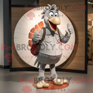 Sølv Tyrkia maskot kostyme...