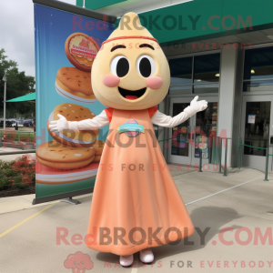 Peach Bagels maskot kostume...