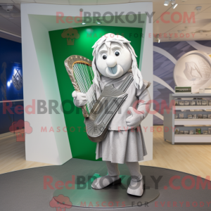 Sølv Celtic Harp maskot...