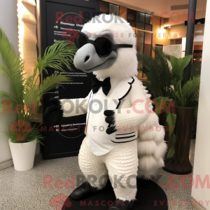 White Pangolin mascot...