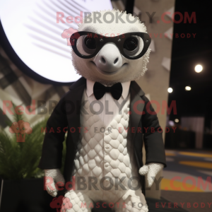 White Pangolin mascot...