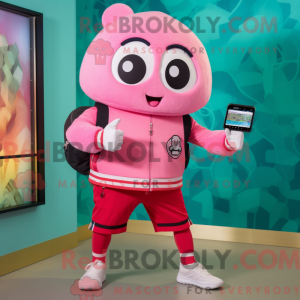 Pink Dim Sum mascot costume...