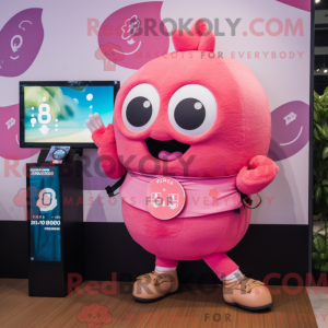 Pink Dim Sum mascot costume...