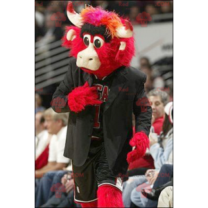Mascota de búfalo de toro rojo - Redbrokoly.com