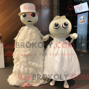 White Oyster mascot costume...