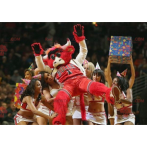 Red bull buffalo mascot - Redbrokoly.com