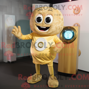 Maskottchenkostüm Gold...