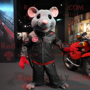 Red Rat maskot kostume...
