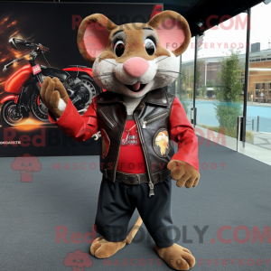 Red Rat maskotdraktfigur...