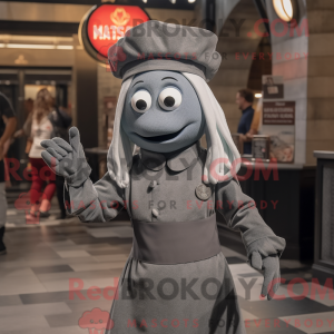 Grå Medusa maskot kostume...