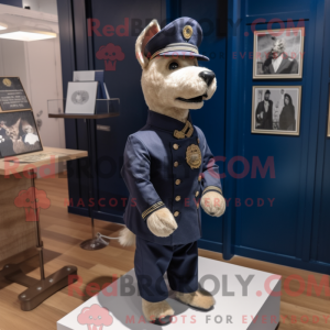 Navy Dog-mascottekostuum...