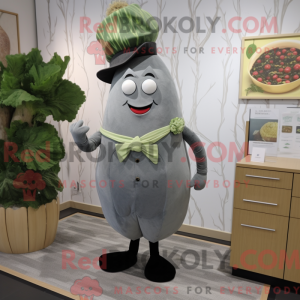 Grå Radise maskot kostume...