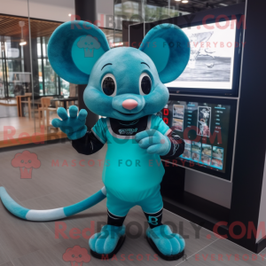 Máscara Cyan Mouse com...