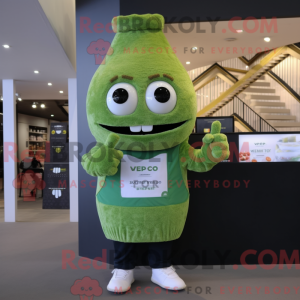 Oliven Pop Corn maskot...